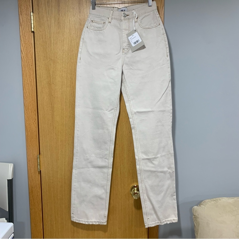 Dala Alley Women's Cream Colored Jeans - Size 25